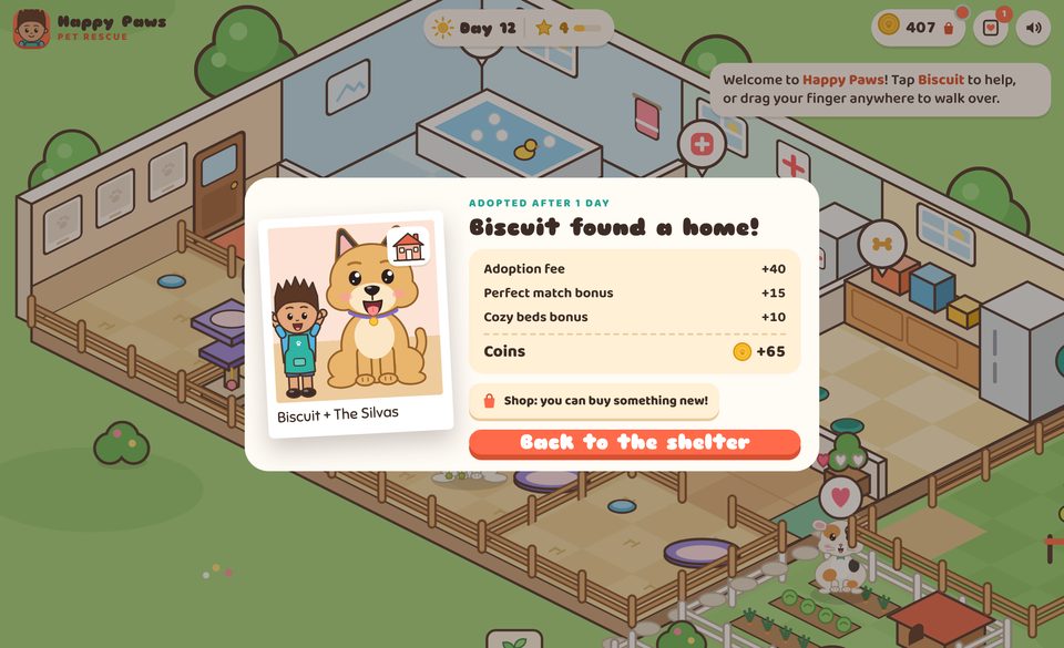 Matching a pet with a family